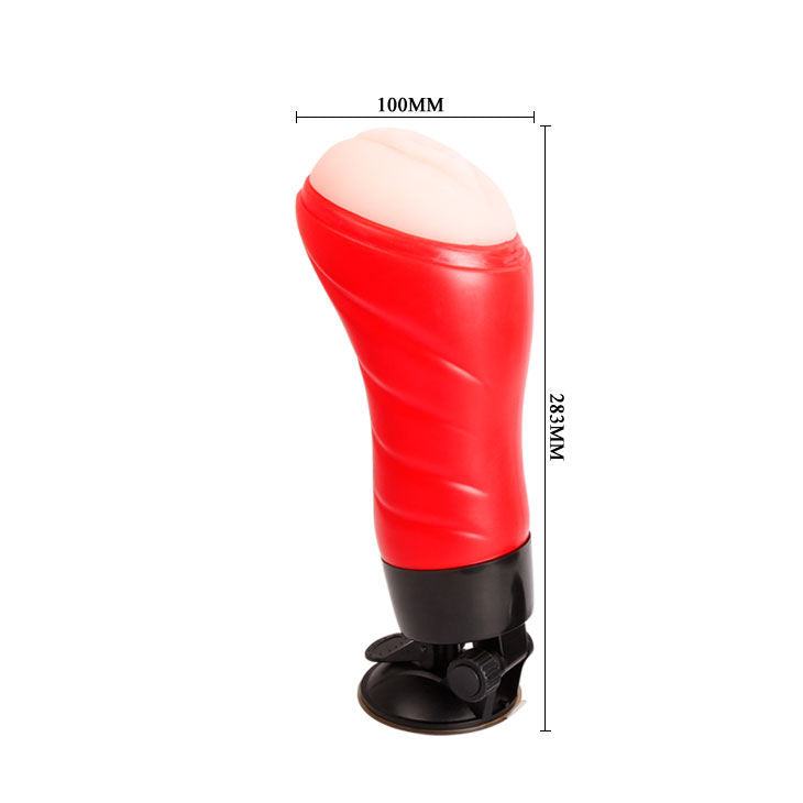 Masturbateur Vibrant Vagin avec Base Ventouse 12 Modes Mains Libres - Crazy Bull