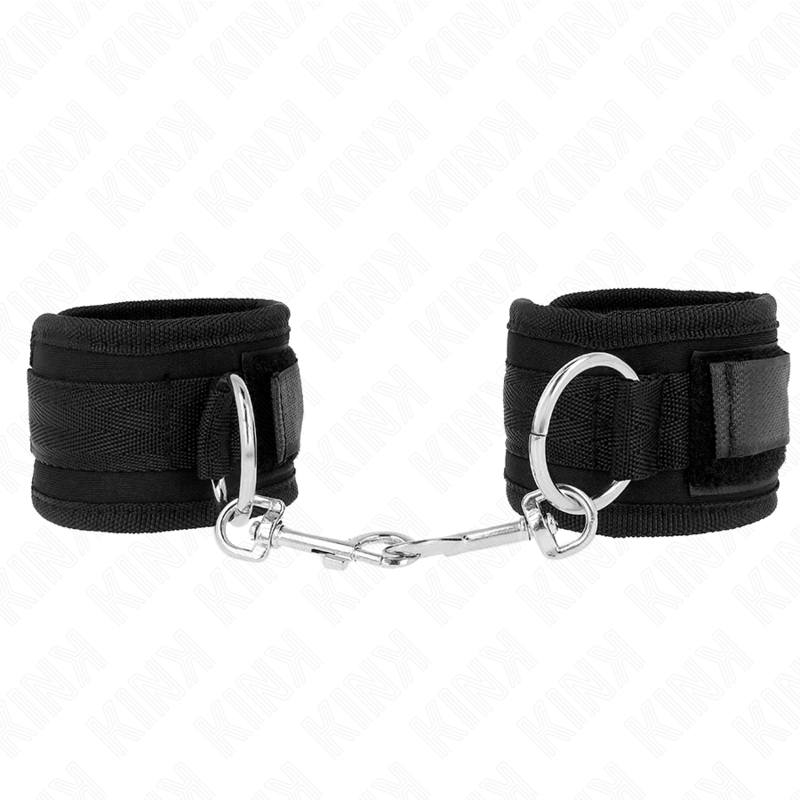 Menottes BDSM Appui-Poignets Ajustables Néoprène 18-35 cm - Kink