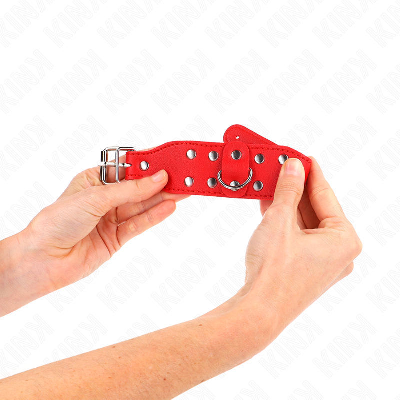Menottes BDSM Kink Double Ligne de Clous - Réglables Haute Résistance