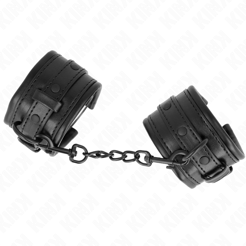Menottes BDSM Poignets Ajustables Noir 20-30 cm - Kink