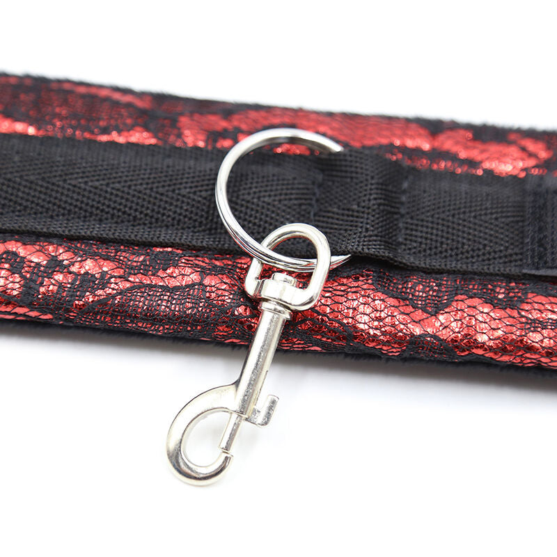Menottes BDSM Velours Doublé Ruban Nylon Ajustable Taille Unique - Ohmama