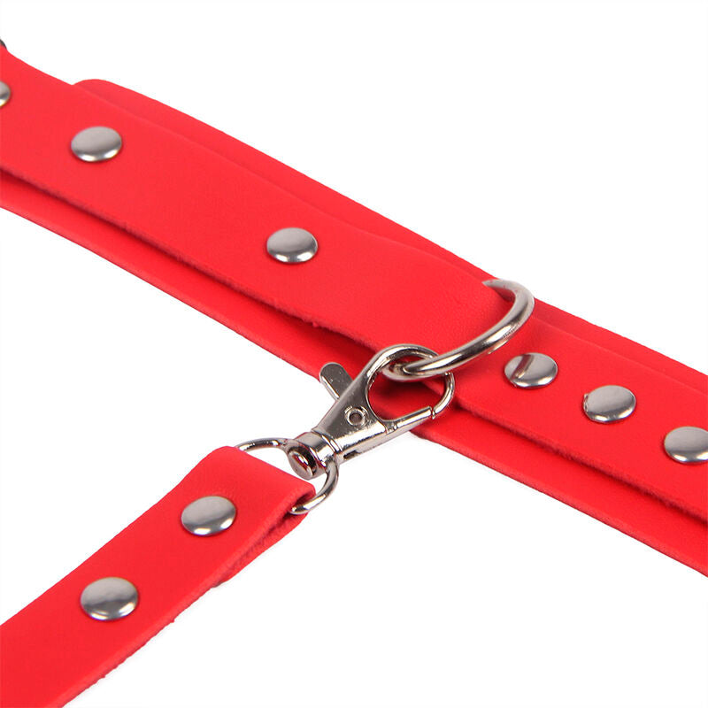 Menottes et Ceinture de Bondage Cuir Vegan Ajustables - Subblime