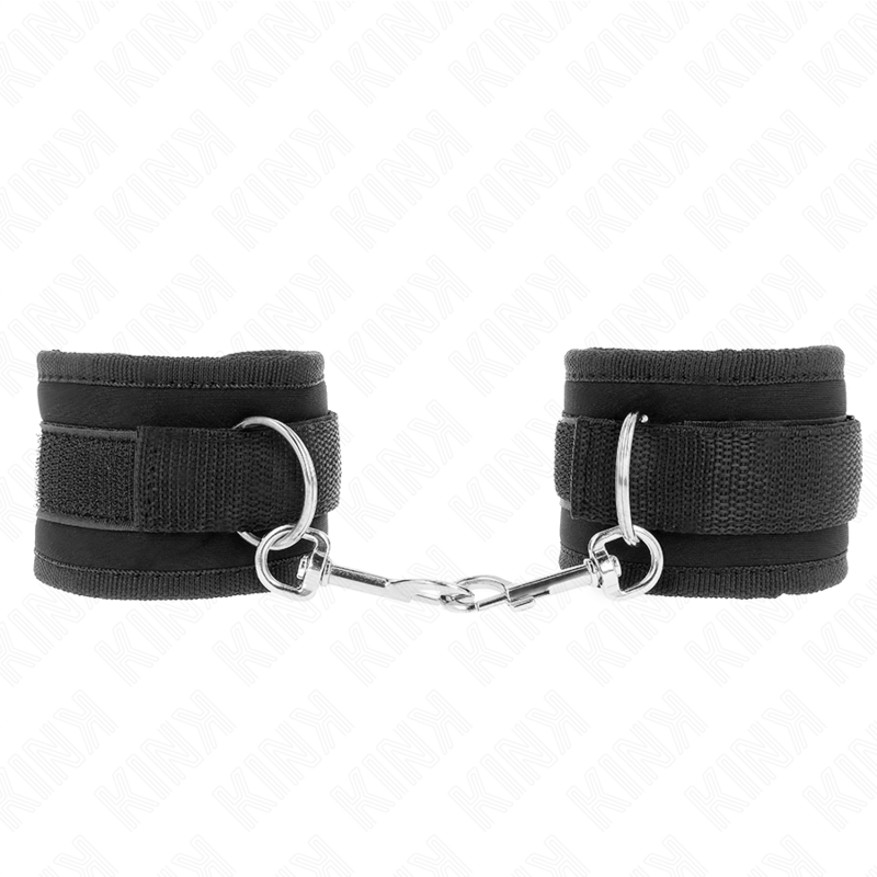 Menottes Poignets Nylon Crochet et Boucle Réglables 18-35 cm - Kink