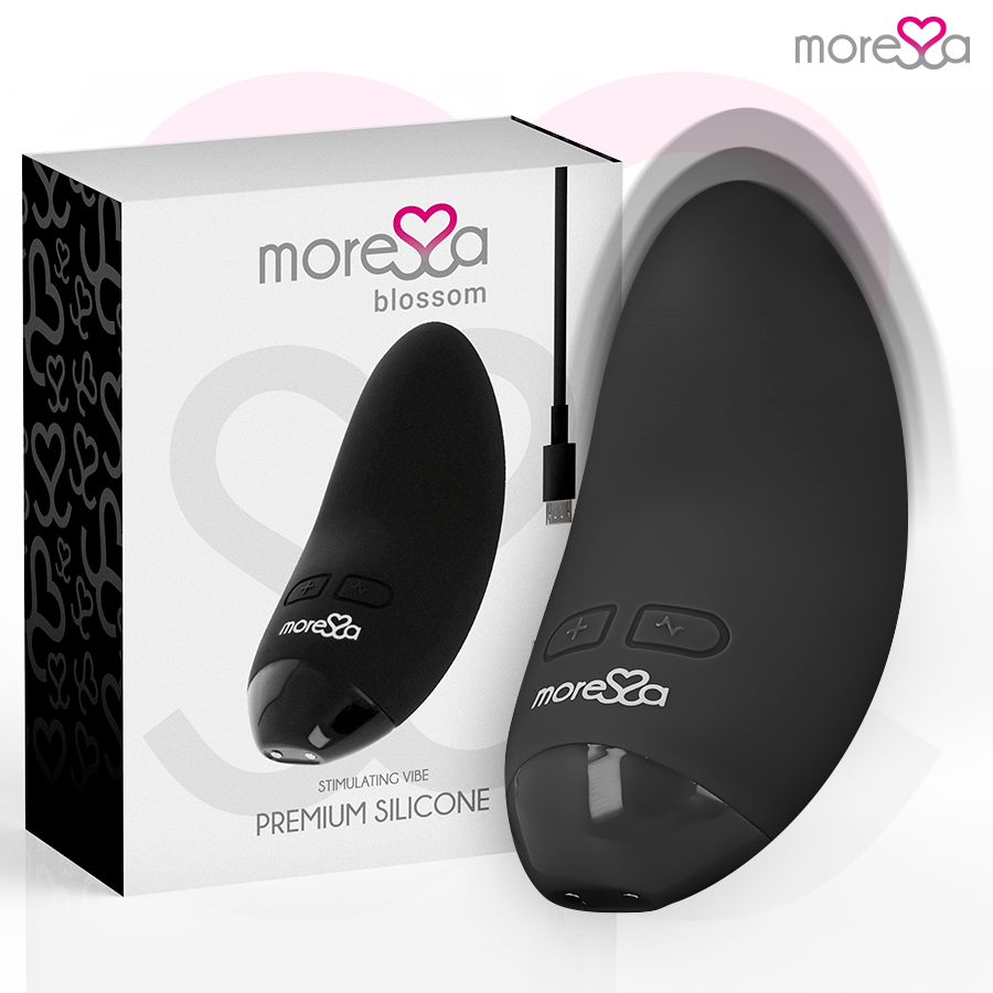 Mini Vibromasseur Blossom Courbé 6 Modes 3 Intensités USB - Moressa