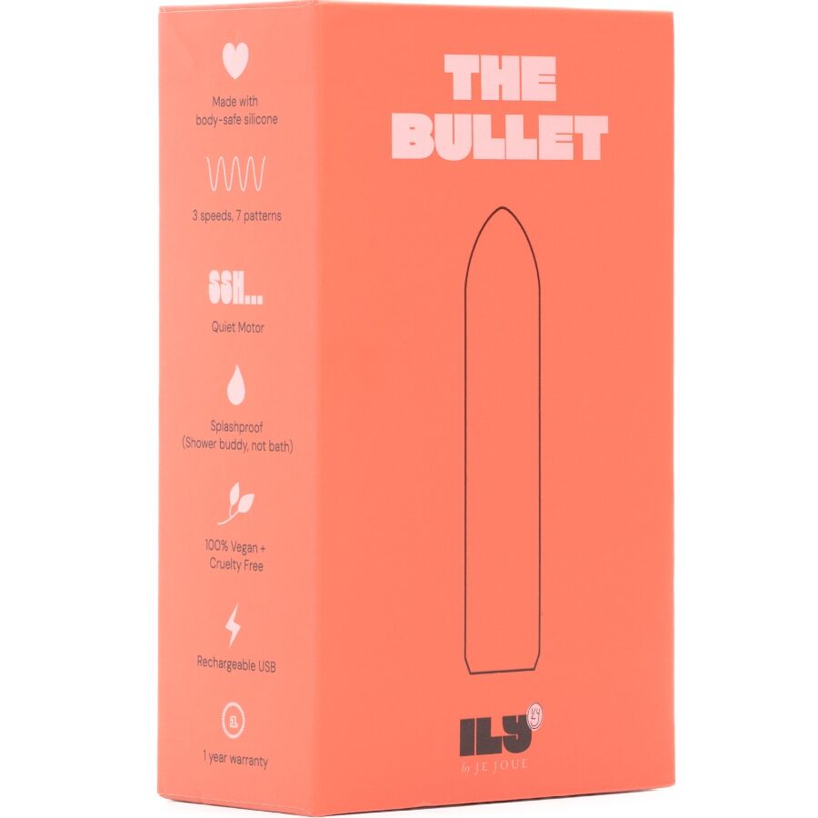 Mini Vibromasseur ILY Bullet Rechargeable Résistant aux Éclaboussures - Je Joue