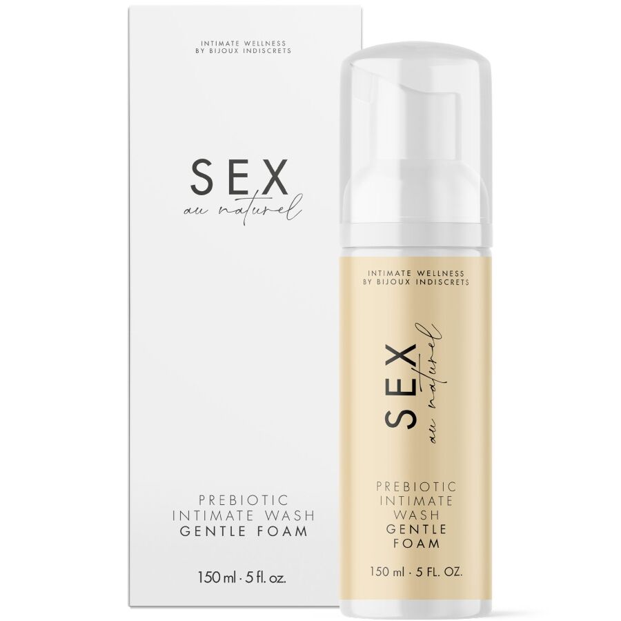 Mousse Intime Prébiotique Sex Au Naturel Sans Savon 150 ml - Bijoux Indiscrets