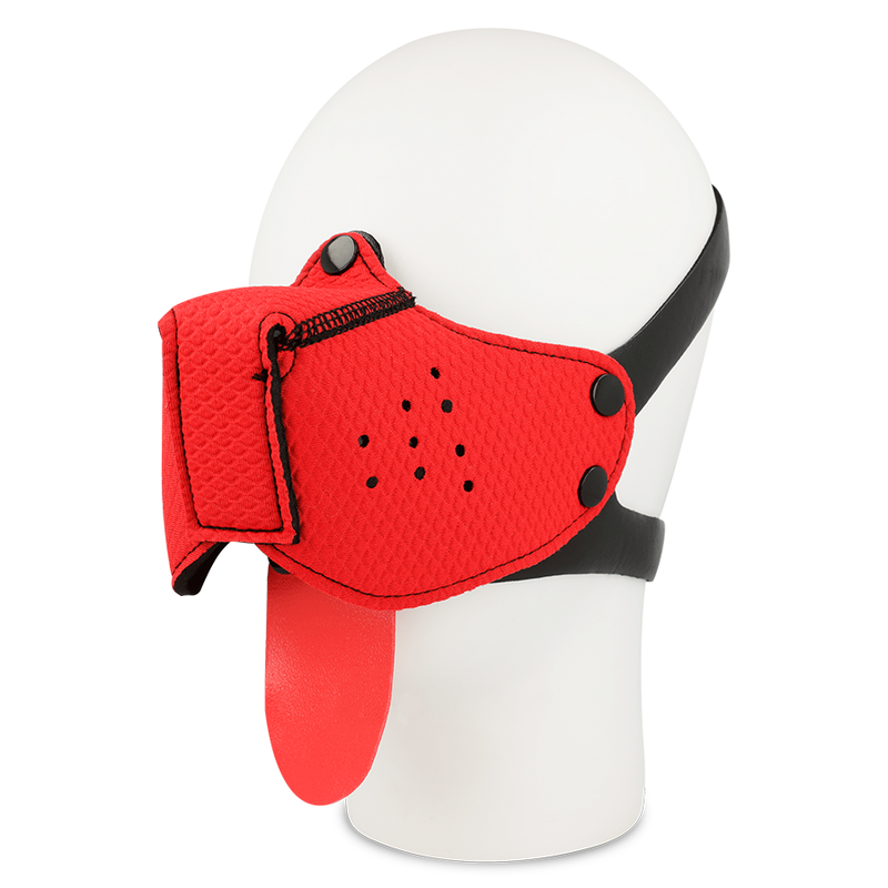 Muselière Masque Chien BDSM Réglable 4 Positions - Ohmama Fetish