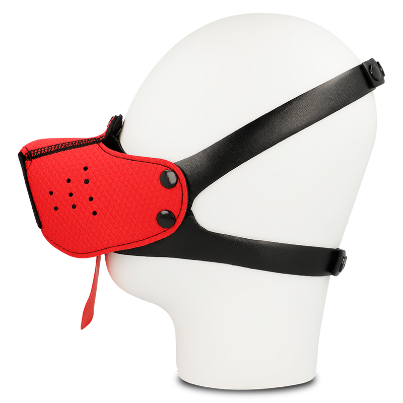 Muselière Masque Chien BDSM Réglable 4 Positions - Ohmama Fetish