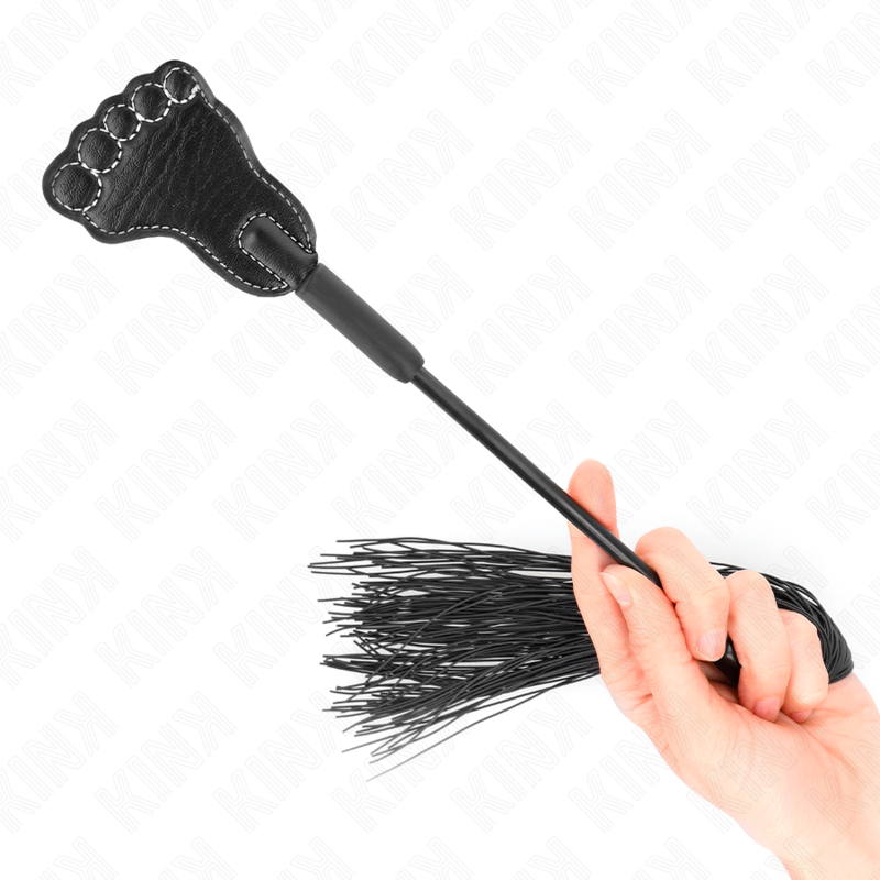 Paddle BDSM Forme Pied avec Fouet à Gland 31 cm - Kink