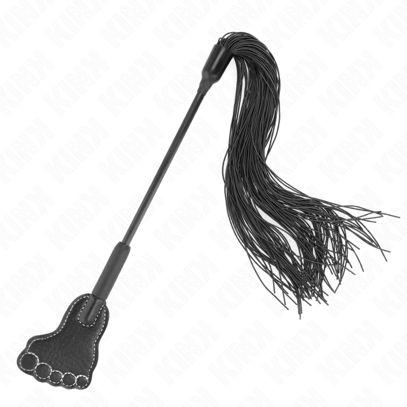 Paddle BDSM Forme Pied avec Fouet à Gland 31 cm - Kink