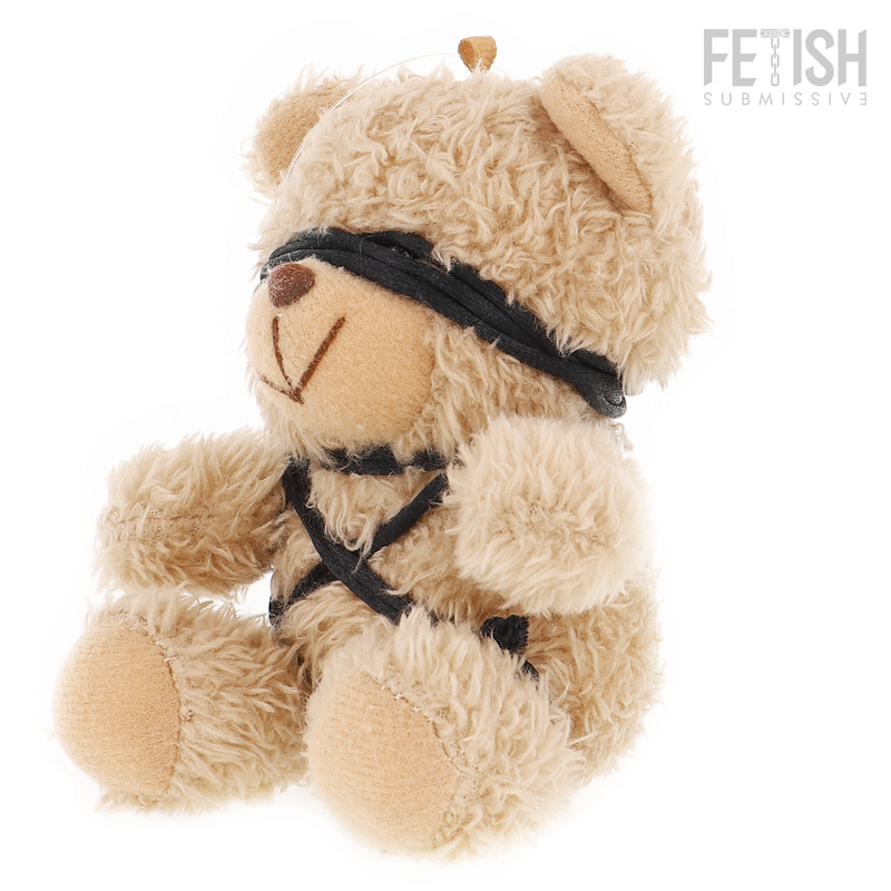 Peluche BDSM Winnie Teddy Bear Harnais Cuir et Dentelle - Fetish Submissive