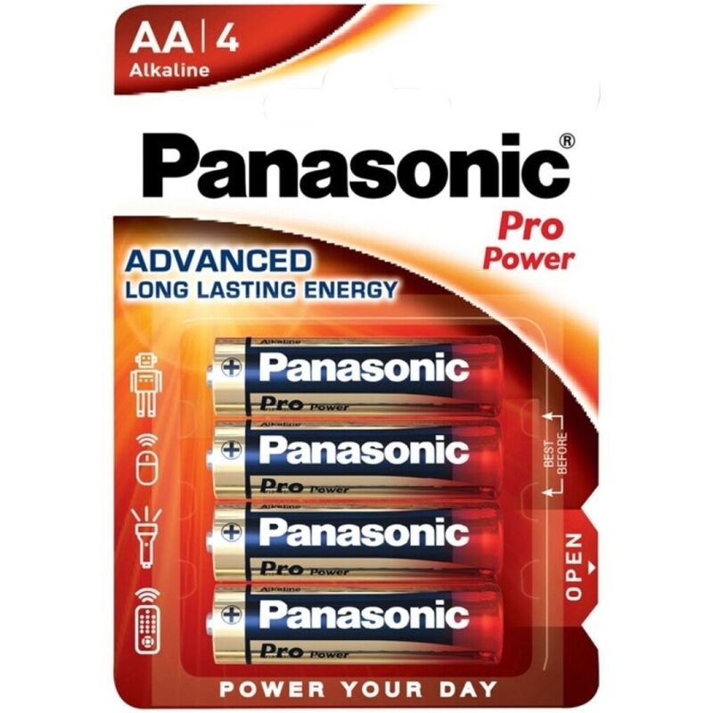 Piles Alcalines AA LR6 Pro Power Blister - Panasonic