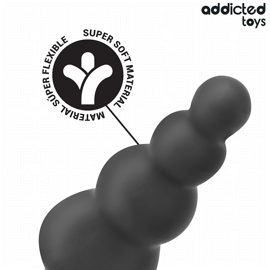 Plug Anal avec Anneau Testiculaire Modèle 5 Silicone - Addicted Toys