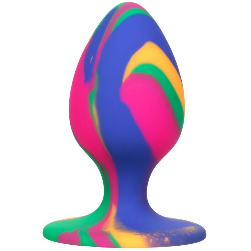 Plug Anal Cheeky Tie-Dye Silicone Base Ventouse Taille Moyenne - CalExotics