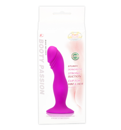 Plug Anal Réaliste Booty Passion Silicone Base Ventouse 16,5 cm - Pretty Love