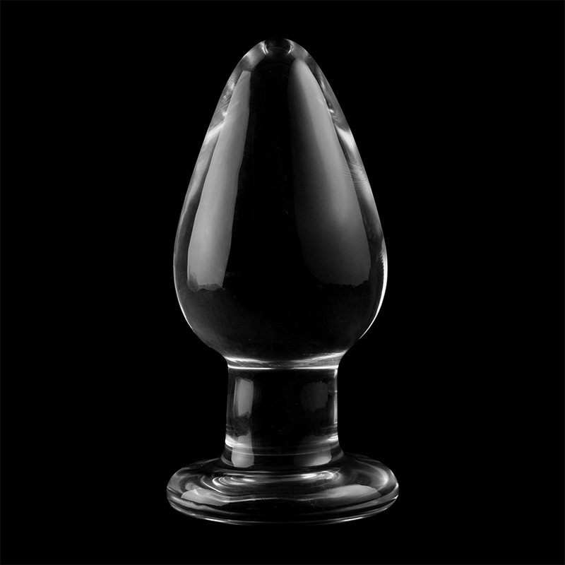 Plug Anal Verre Borosilicate Modèle 3 Transparent 11 cm - Nebula Series By Ibiza