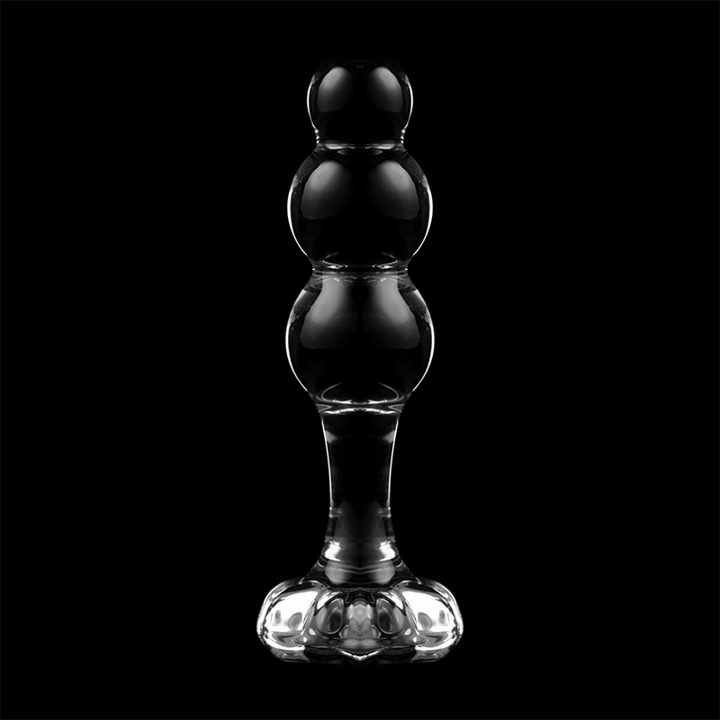 Plug Anal Verre Borosilicate Nebula Modèle 1 Transparent 10,5 cm - Nebula Series By Ibiza