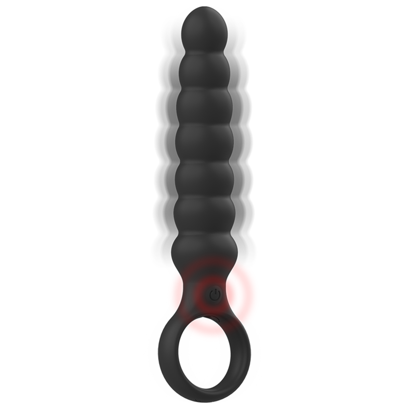Plug Anal Vibrant Bob Silicone Doux 10 Modes Rechargeable - Black&Silver