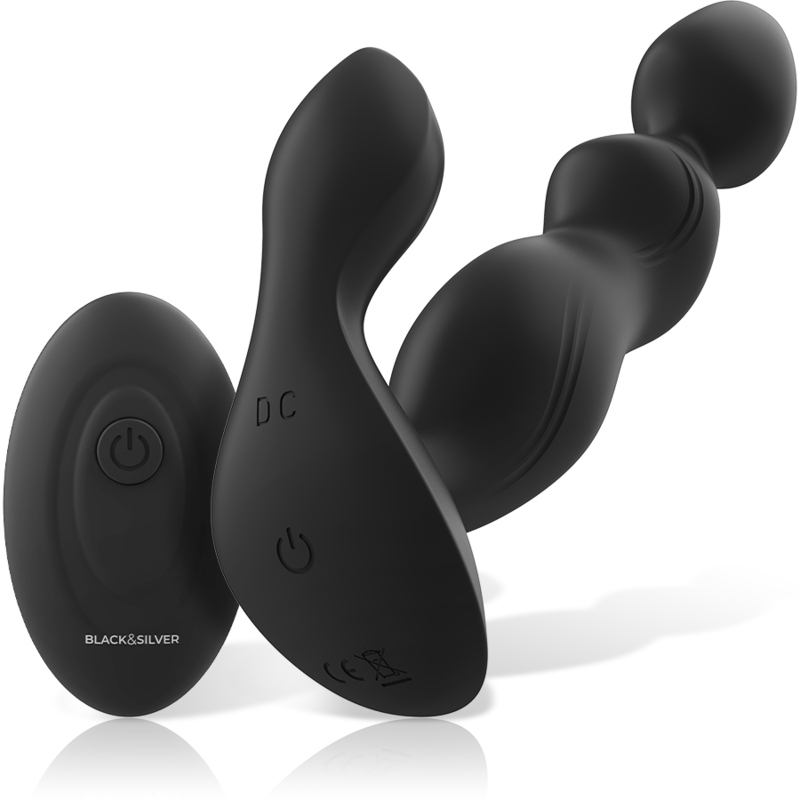 Plug Anal Vibrant Cora Télécommande Rechargeable IPX6 - Black&Silver