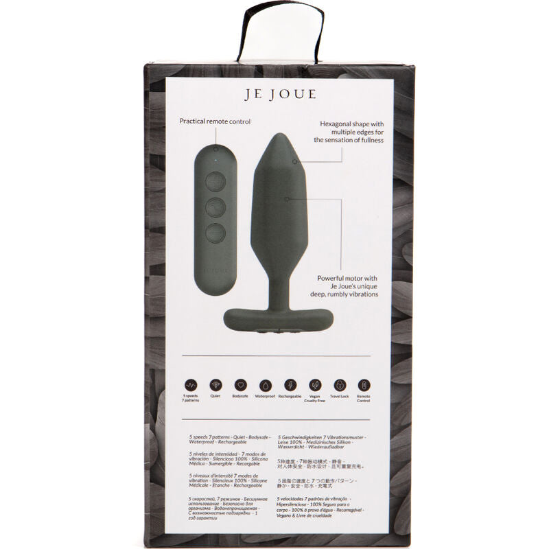 Plug Anal Vibrant Onyx Silicone Facettes Bijou Rechargeable - Je Joue