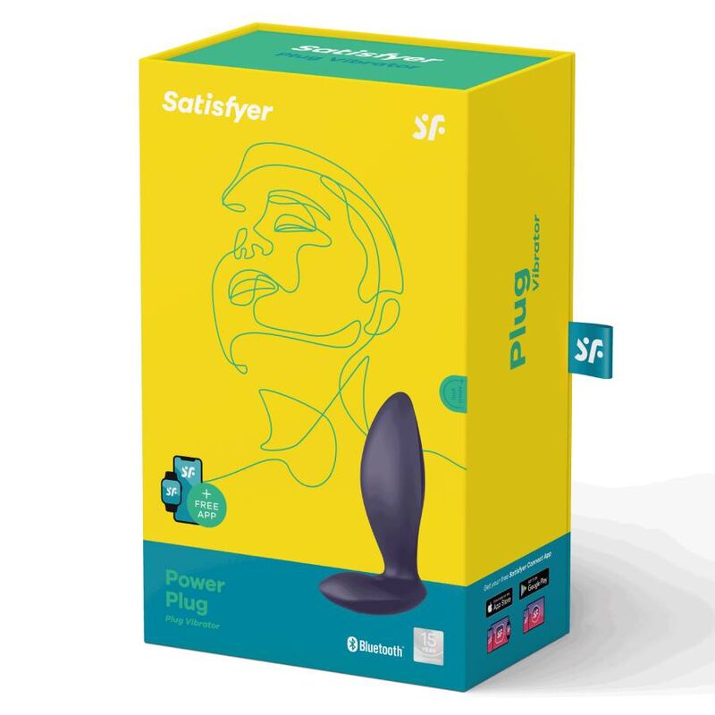 Plug Anal Vibrant Power Plug Connecté 12 Modes Silicone IPX7 - Satisfyer