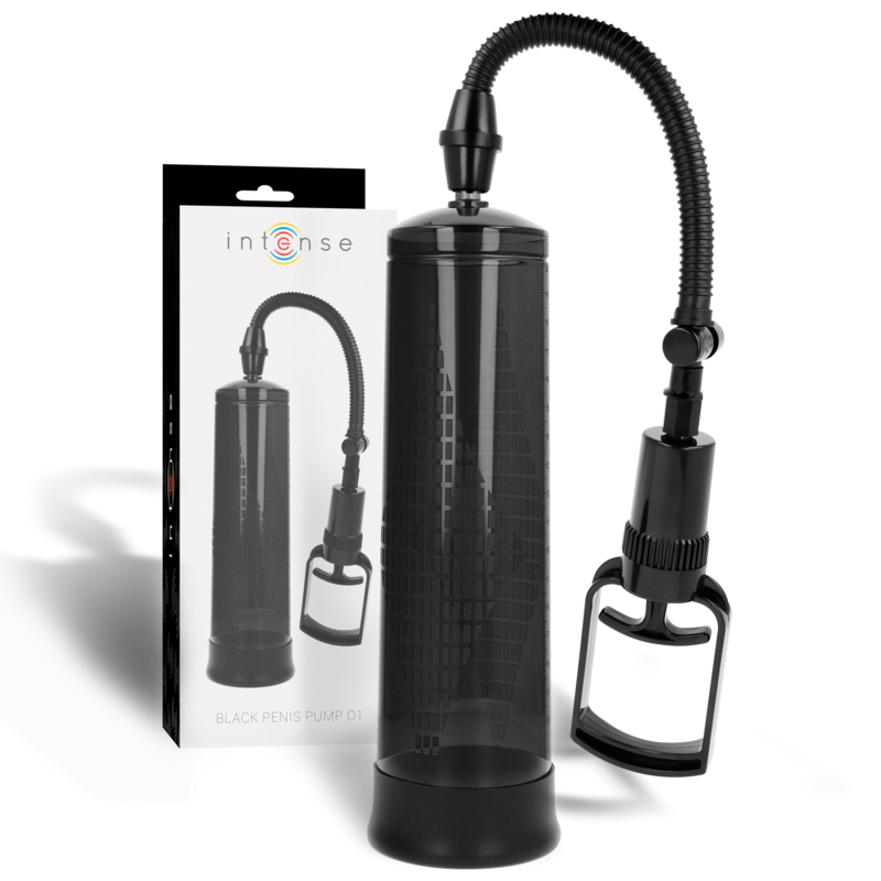 Pompe à Pénis Manuelle avec Jauge Intégrée Modèle 01 Noir - Intense