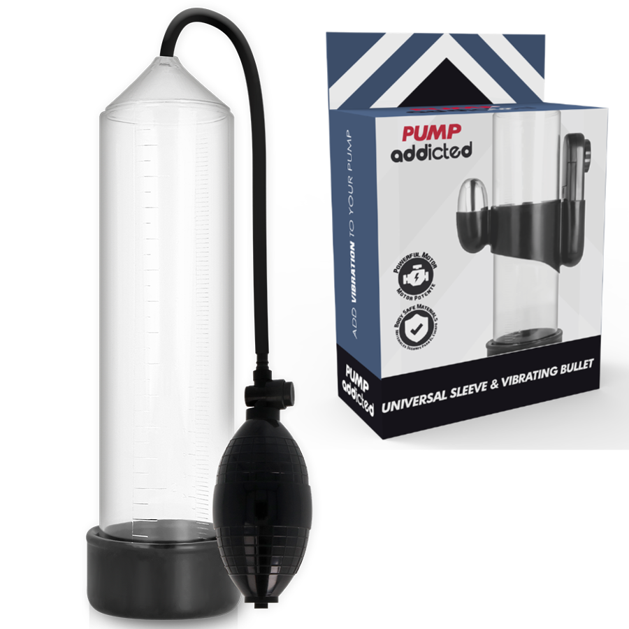 Pompe à Pénis Vibrante RX3 Amovible - Pump Worx