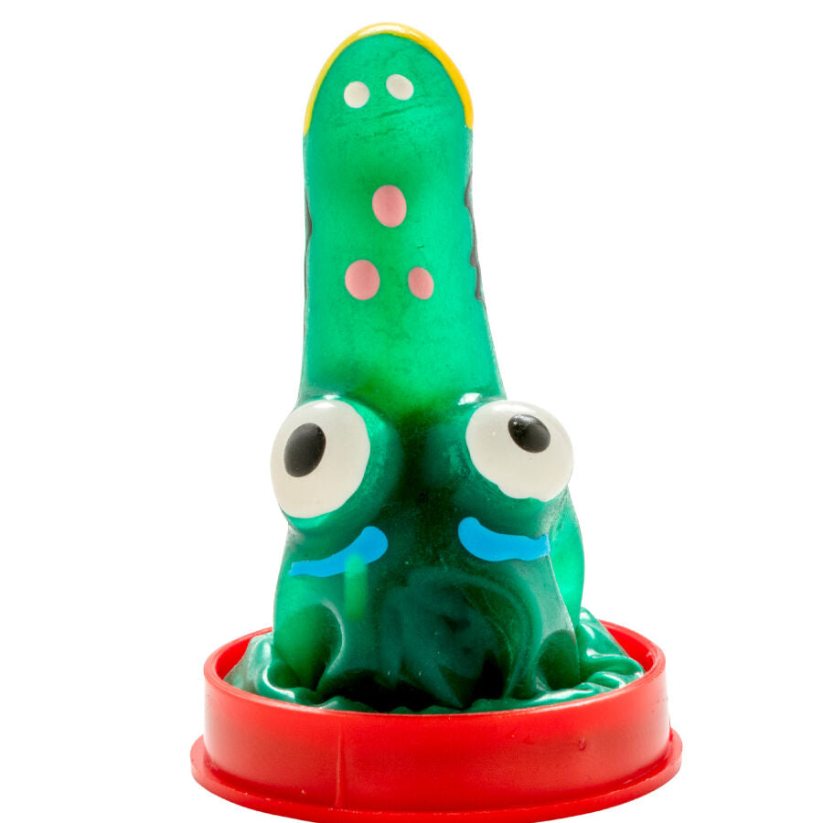 Préservatif Fantaisie Peint à la Main Modèle Crocodile - Condomerie