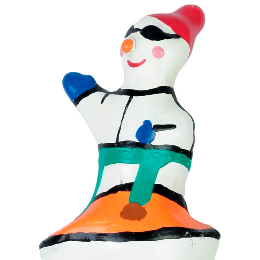Préservatif Fantaisie Peint à la Main Snowboarder XL Latex Naturel - Condomerie