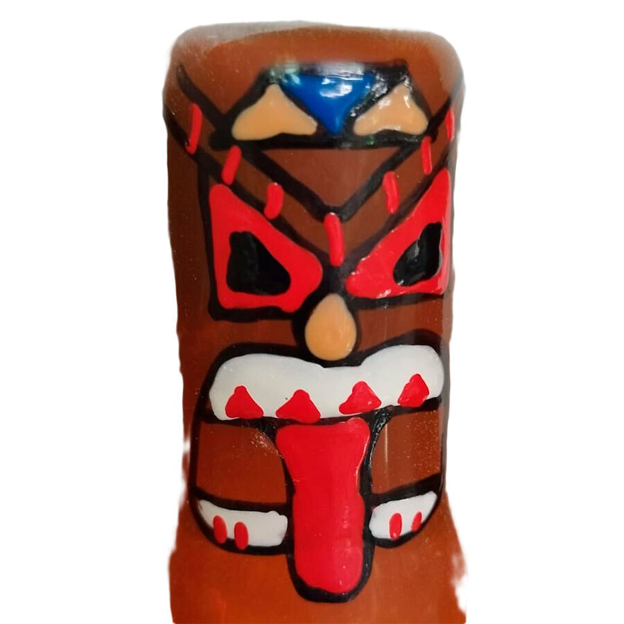 Préservatif Fantaisie Tiki Totem Peint à la Main Latex Naturel - Condomerie