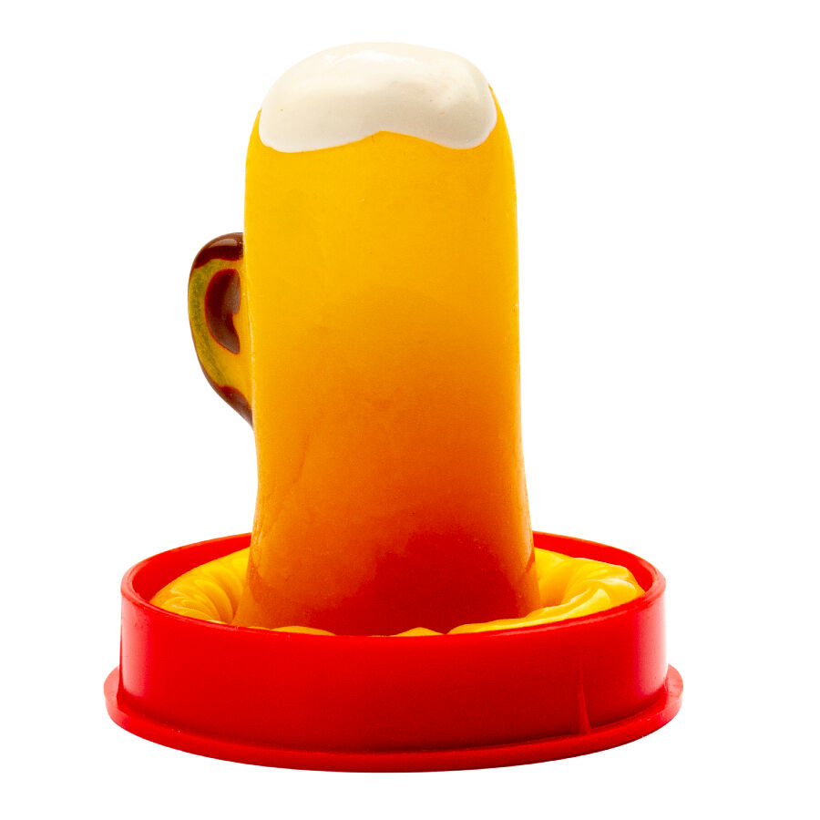 Préservatif Fantaisie Verre de Bière Peint à la Main Latex - Condomerie