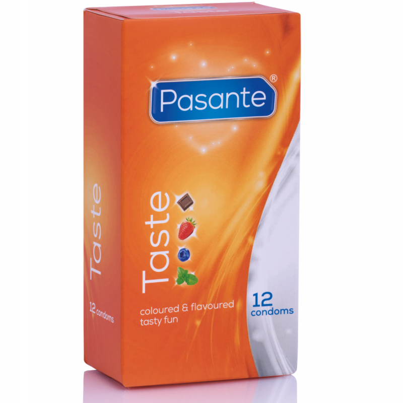 Préservatifs Aromatisés Taste 4 Saveurs Latex Naturel - Pasante