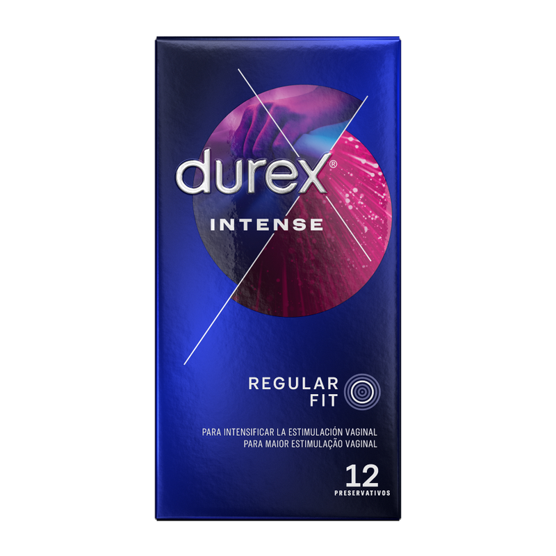 Préservatifs Durex Intense Gel Stimulant Nervurés 12 Unités - Durex
