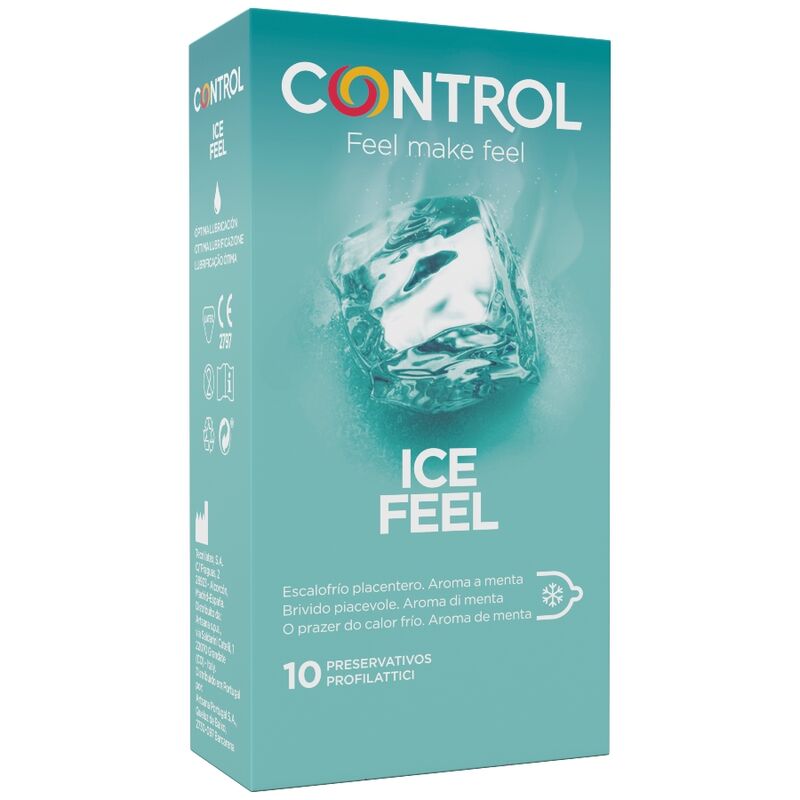 Préservatifs Effet Froid Ice Feel Cool Menthe 10 Unités - Control