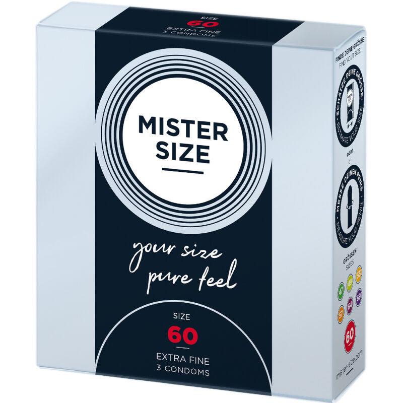 Préservatifs Mister Size - Taille du M au XXXL - Ultra Fin