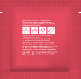 Préservatifs Parfum Fraise Confortex Boîte 144 Unités Latex Naturel