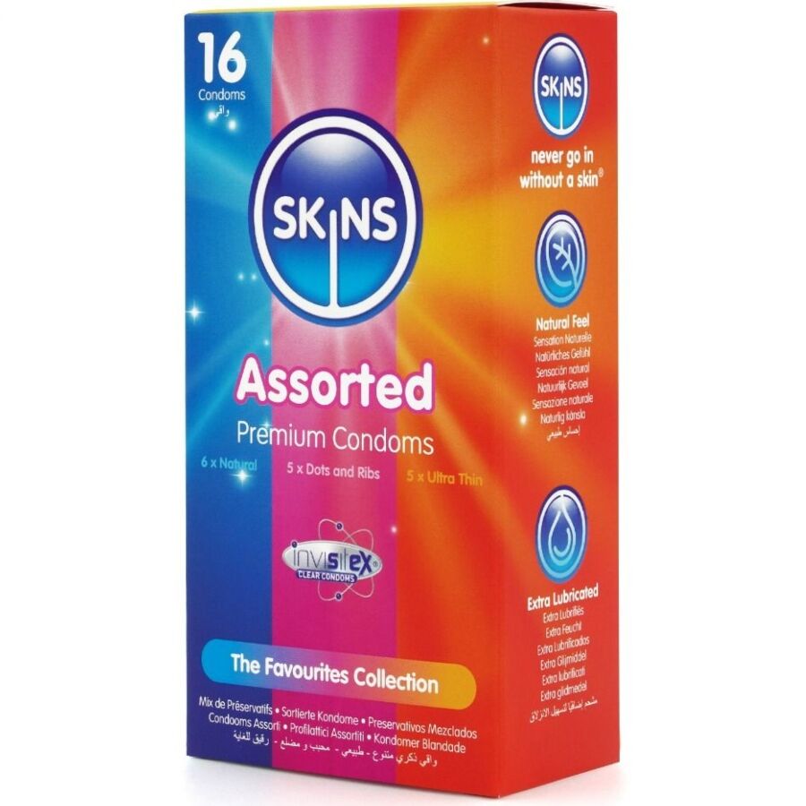 Préservatifs Skins Assortis - Natural Texturés Ultra Fin Variés