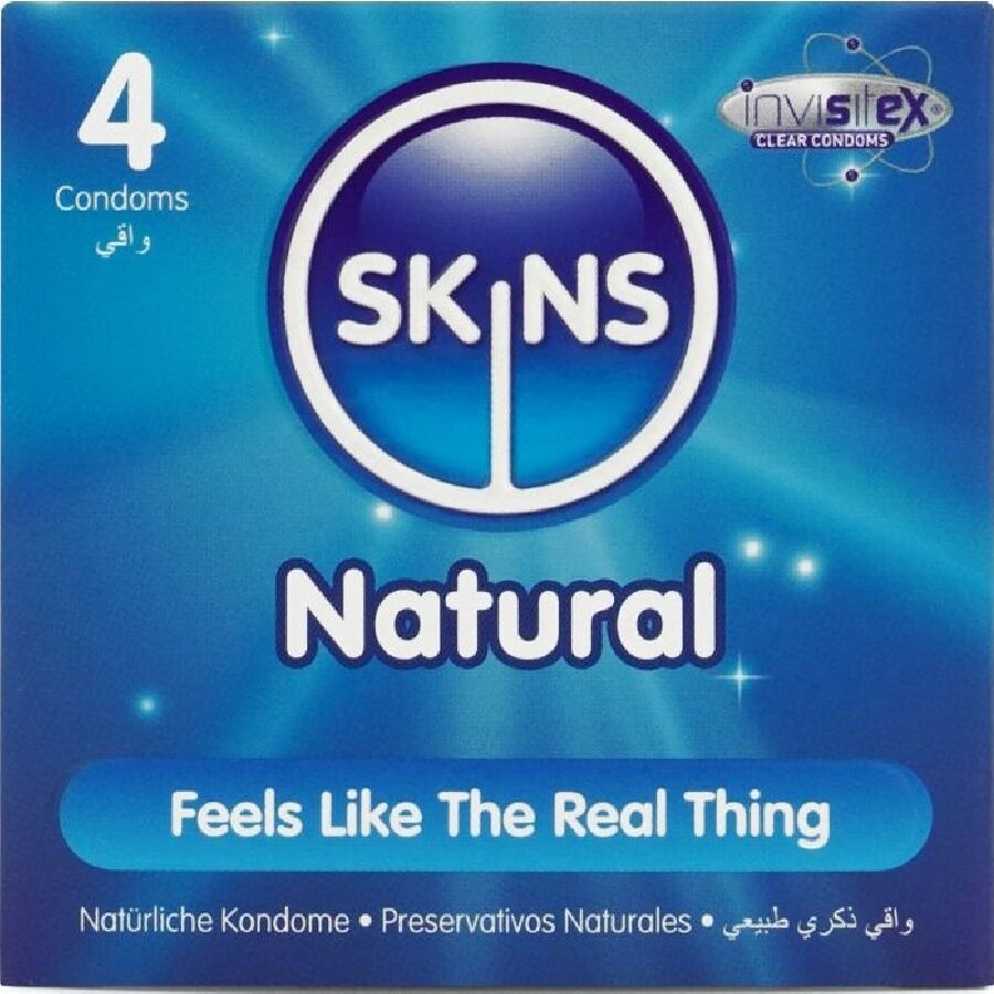 Préservatifs Skins Natural - Ultra Fin Vanille Extra Lubrifiés