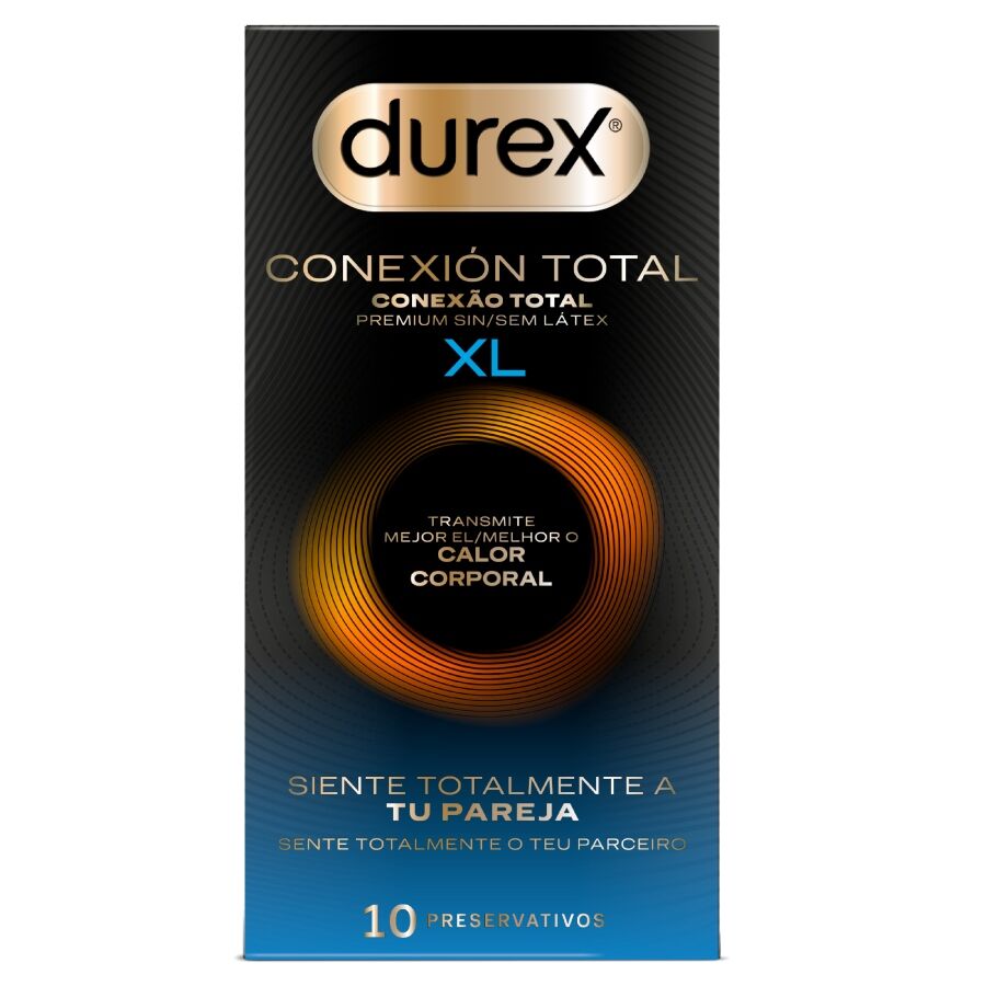 Préservatifs XL Sans Latex Connexion Totale Ultra Fins 10 Unités - Durex