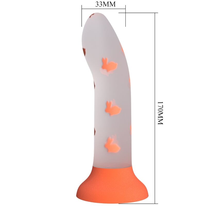 Gode Lumineux Nightfall Silicone Ventouse - Pretty Love