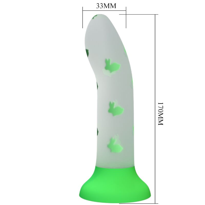 Gode Lumineux Nightfall Silicone Ventouse - Pretty Love