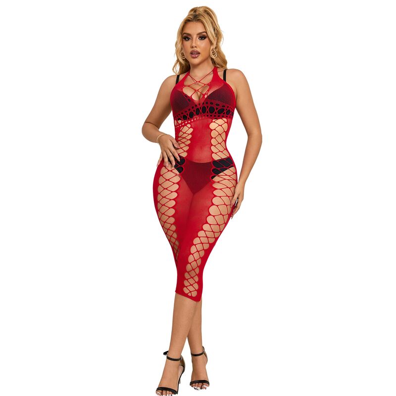Robe Longue Résille Transparente Nylon Extensible Taille Unique - Subblime