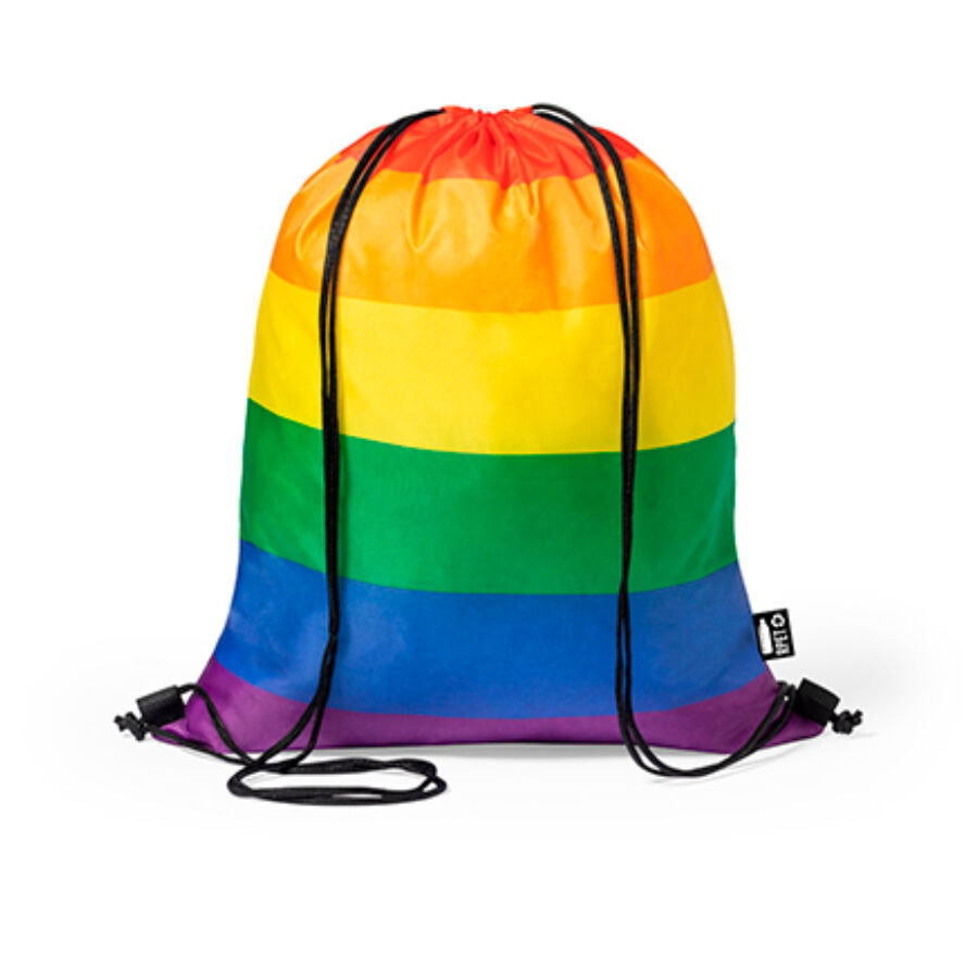 Sac à Dos Drapeau Arc-en-Ciel Nylon Léger Fermeture Réglable - Pride
