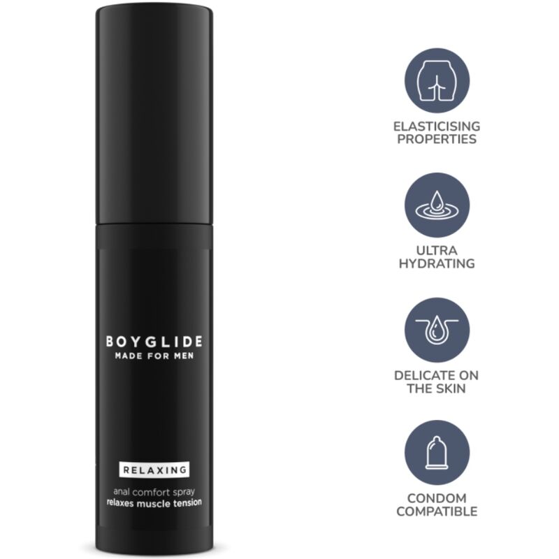 Spray Relaxant Anal Boyglide Détendant Hydratant 20 ml - Intimateline