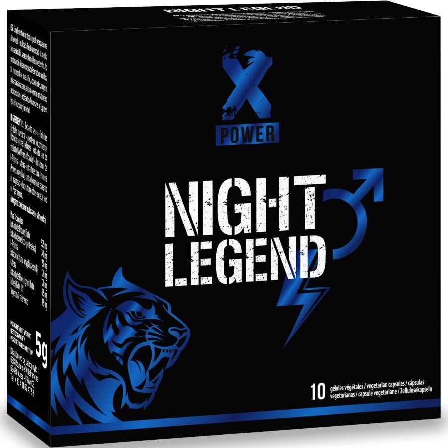 Stimulant Érection Action Rapide Night Legend 10 Capsules Naturel - Xpower