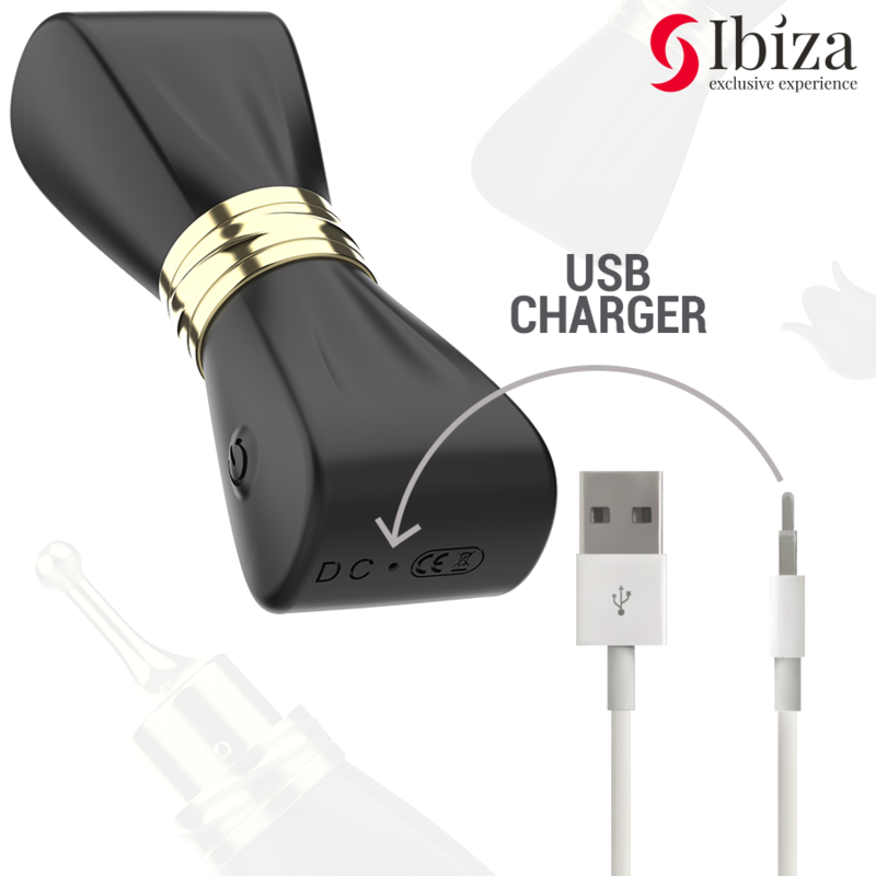 Stimulateur Clitoridien 3 Têtes Bow Forme Arc Silicone - Ibiza Technology