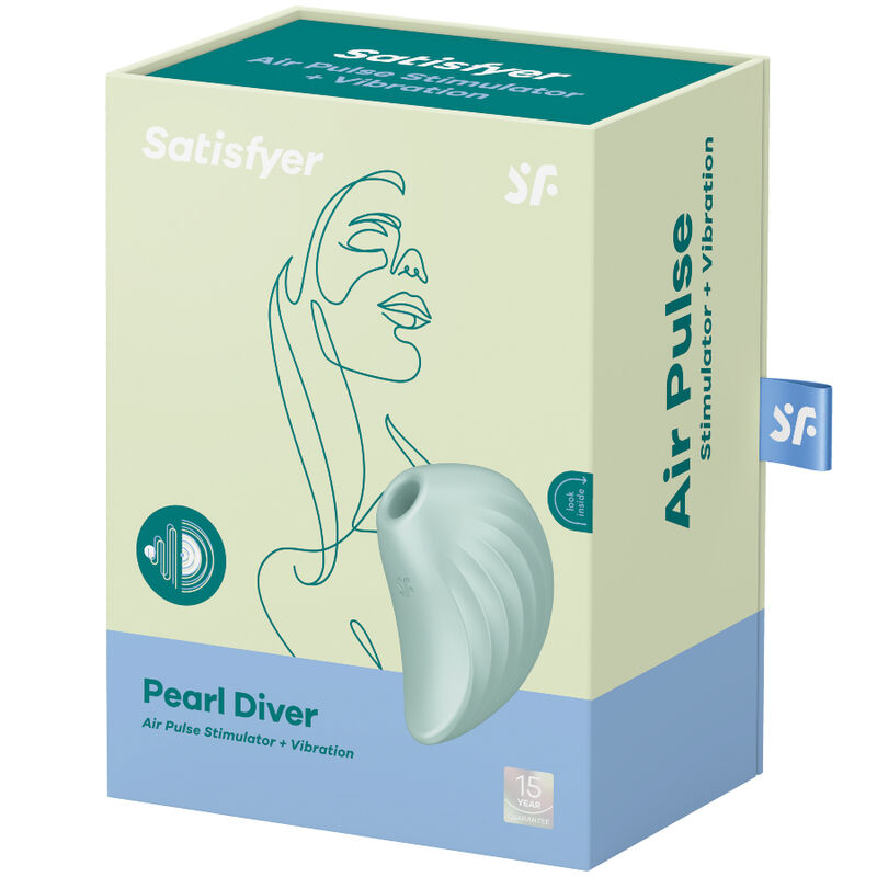 Stimulateur Clitoridien Air Pulse Pearl Diver Vibrant Étanche - Satisfyer