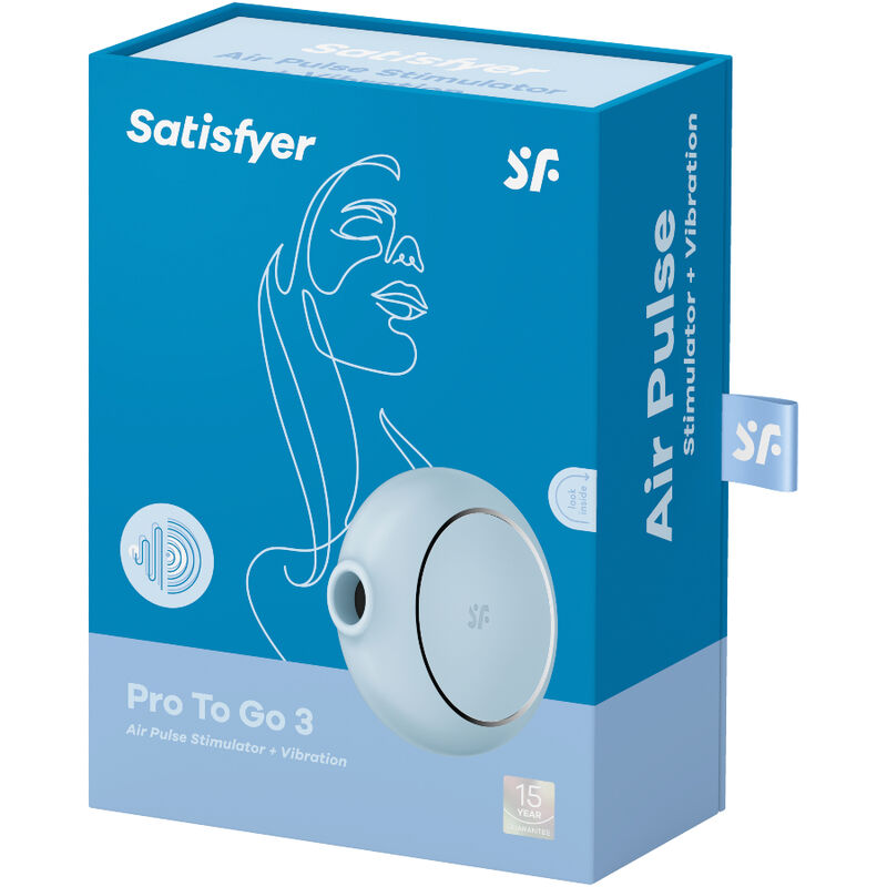 Stimulateur Clitoridien Air Pulse Pro To Go 3 Vibration Double - Satisfyer