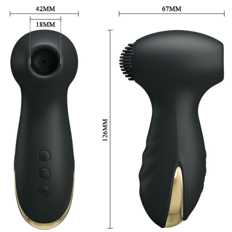 Stimulateur Clitoridien Hammer Vibration et Aspiration 7+7 Modes - Pretty Love