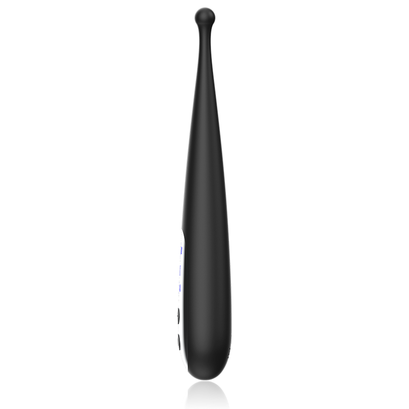 Stimulateur Clitoridien Kenneth Embout Arrondi 10 Modes - Black&Silver